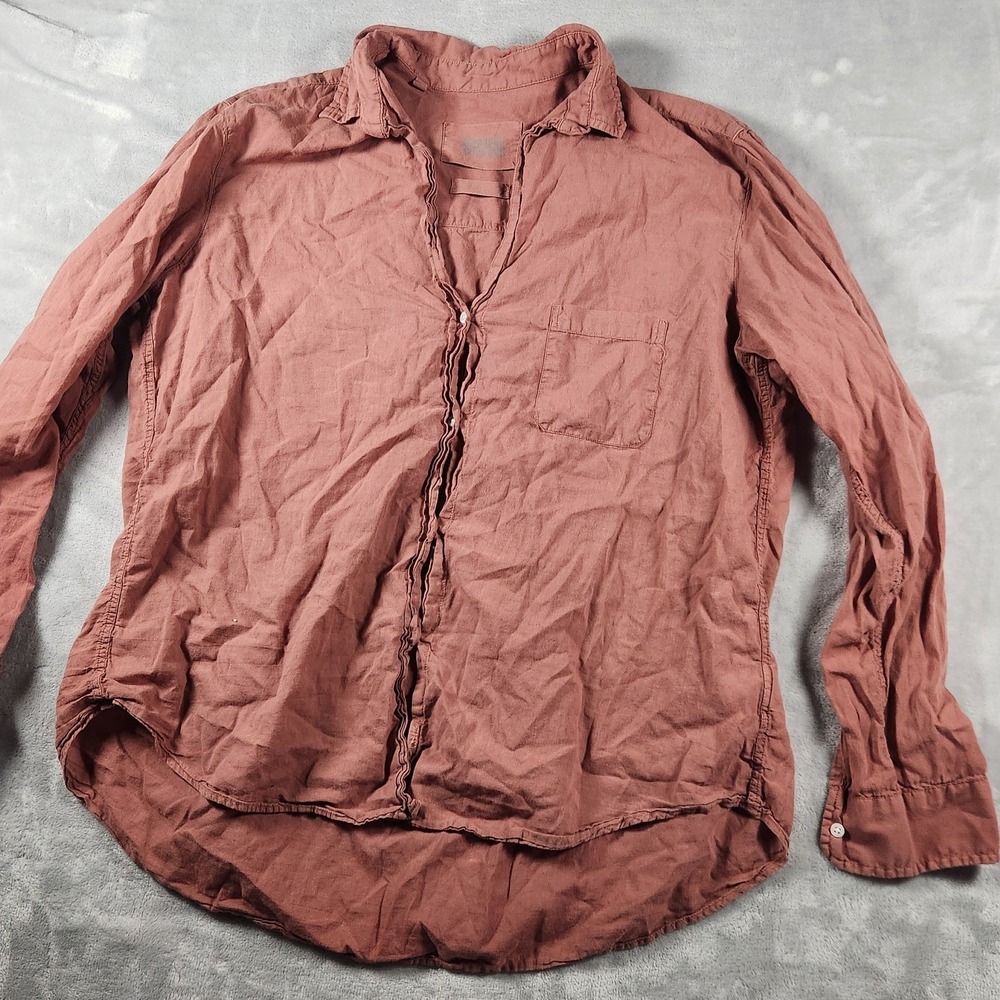 Grayson The Hero Button Up Shirt Size 4 Large Red‎ Classic Minimalist Capsule